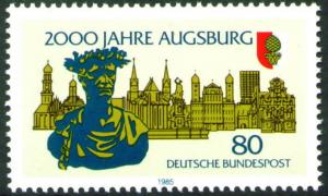 Germany Scott 1432 MNH** 1988 Augsburg stamp