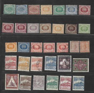 SAN MARINO 1877 -1899 COLLECTION OF 33 STAMPS 24 UNUSED MOST WITH GUM HINGED