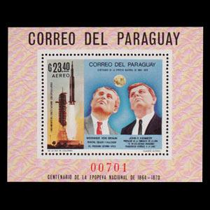 PARAGUAY 1969 - Scott# C322 S/S Space-Saturn NH