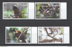 2020 Aitutaki Birds Of Paradise Birds Of The World Fauna Set ** Nw0516