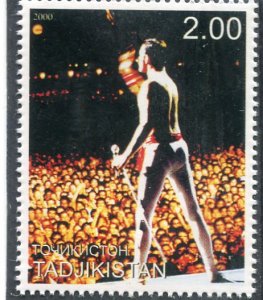 Tajikistan 2000 FREDDIE MERCURY 1 value Perforated Mint (NH)