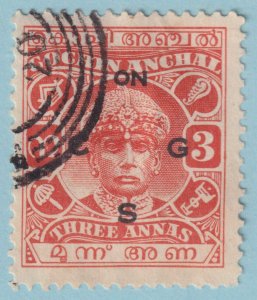 INDIA - COCHIN STATE O49 OFFICIAL  USED - NO FAULTS VERY FINE! - SSE