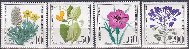 Germany B577-80 1980 Plants Cpl MNH