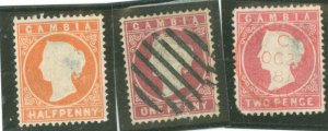 Gambia #5-7 Used Single