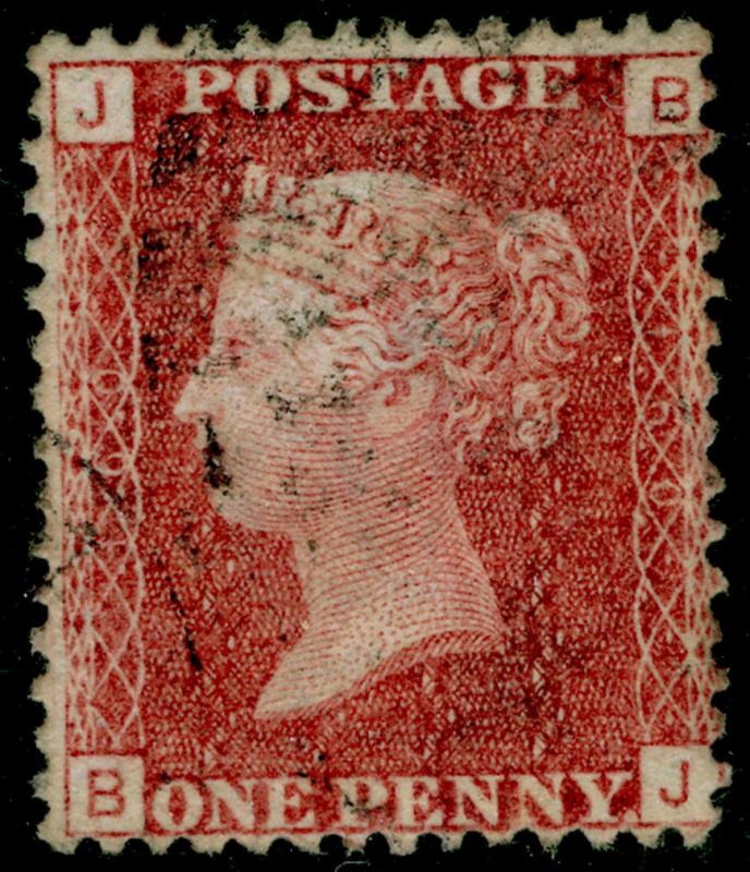 SG43, 1d rose-red plate 160, FINE USED. BJ