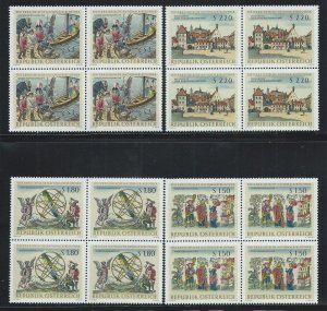 AUSTRIA SC# 773-6 B/4 FVF/MNH 1966