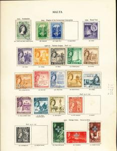 MALTA 1950s/60s M&U Mixture 50+Items Au13276