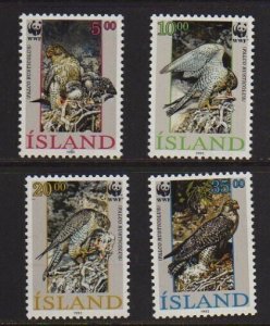 Iceland 1992 Sc 762-765 WWF set MNH