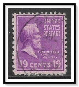 US #824 Rutherford B Hayes Used