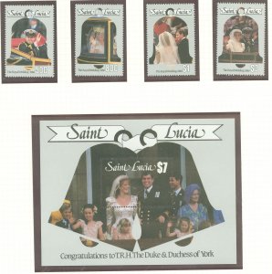 St. Lucia #846-849A Mint (NH) Single (Complete Set)