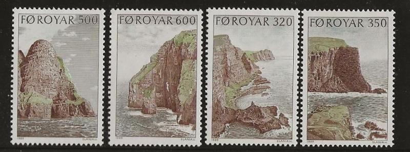 FAROE SC  #  197 - 200  MNH