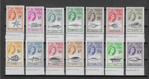 TRISTAN DA CUNHA 1960 SG 28/41 MNH Cat £75