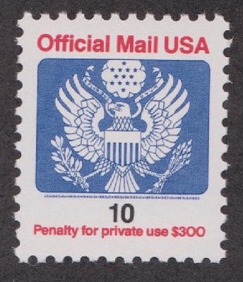 O146A 10c Official Mail MNH Single