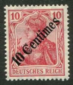 German Offices Turkey SC# 56 o/p 10c on 10pf Germany wmk 125 MH