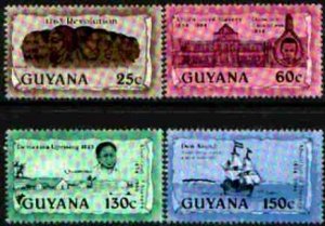 GUYANA - 1988 - Abolition of Slavery #2 - Perf 4v Set - Mint Never Hinged