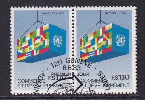 United Nations Geneva  #118 cancelled  1983 exports  pair