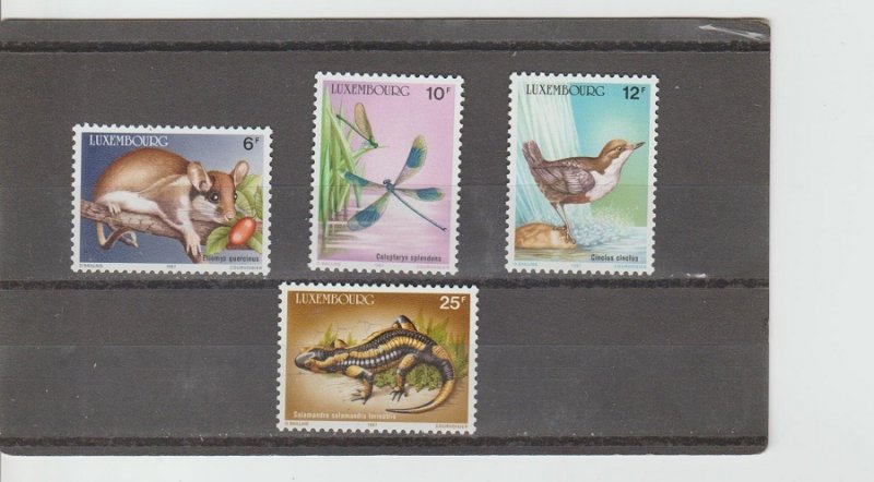 Luxembourg  Scott#  763-766  MNH  (1987 Wildlife Conservation)