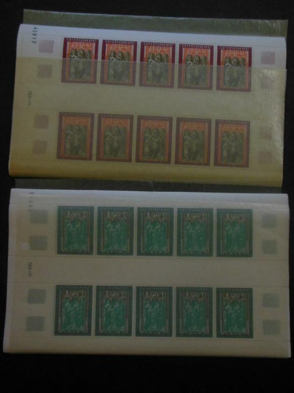 FRENCH ANDORRA : Very clean grouping of all VF MNH Cplt sets. Scott Cat