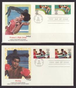 US 2048-2051 Olympics 1983 Fleetwood S/4 U/A FDC