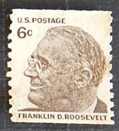 US, Franklin Roosevelt  6c, #1305, (1227-Т)