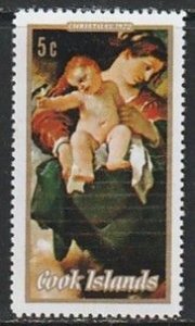 1972 Cook Islands - Sc 331 - MH VF - 1 single - Christmas