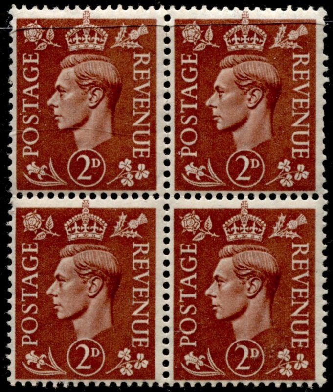 Great Britain #283 KGVI Definitive Issue Block of 4 MNH