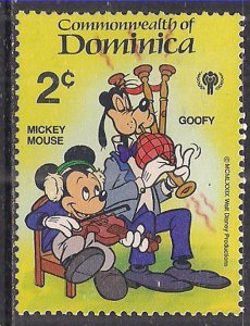 Dominica 1979 QE2 2c Disney SG 693 MNH ( B987 )