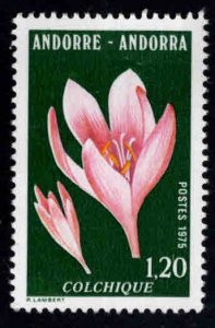 Andorre (French) Andorra Scott  240  MNH** Flower stamp