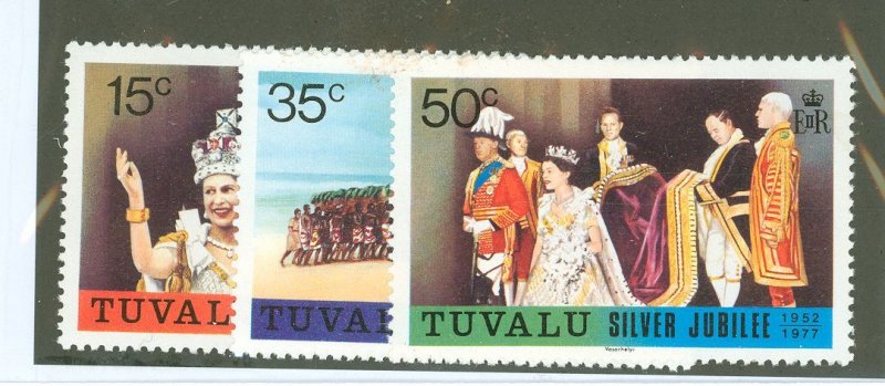 Tuvalu #43-45 Mint (NH) Single (Complete Set)