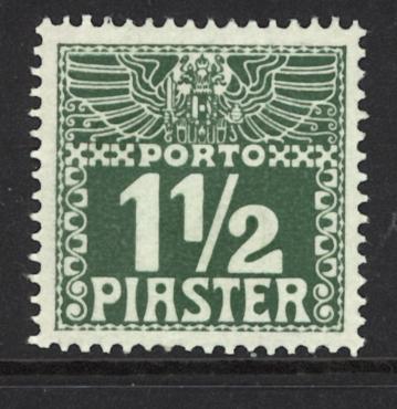 Austria Turkey 1908  Scott #J9 MLH