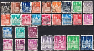Germany Allied occupation American 1948 Architecture Mi. 73 - 100 Used