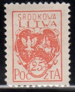 Central Lithuania Scott No. 1