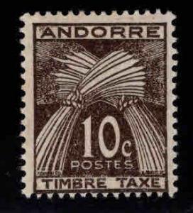 Andorre (French) Andorra Scott J32  MH* postage due