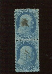 18 & 20 Franklin Type 1 & II Used Pair of 2 Stamps with PF Cert (BZ952)