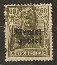 Memel 10 Mi 16 Used VF 1920 SCV $4.50