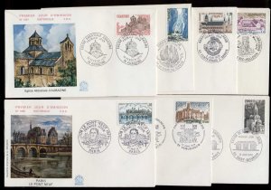 France 1978 Tourism, Views 7x FDC