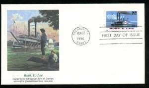 US 3091 Riverboats - Robert E Lee UA Fleetwood cachet FDC