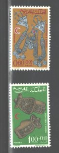 MOROCCO 1967  RED CROSS #B12 - 13   MNH