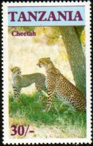 Wildcat, Cheetah, Tanzania SC#322 MNH