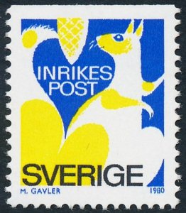 Sweden 1980 Rebate Stamp - Squirrel SG1039 MNH