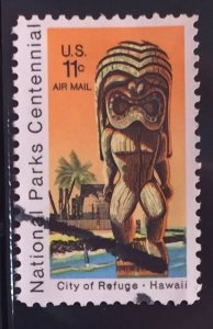 US #C84 Used VF - Airmail: National Parks Centennial Hawaii 11c