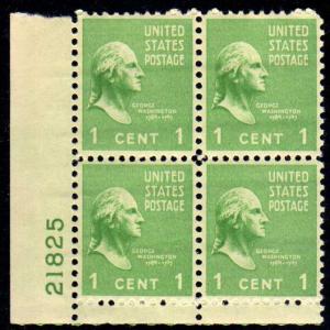 MALACK 804 F/VF OG NH Plate Block of 4, Bold Color! ..MORE.. pb1236