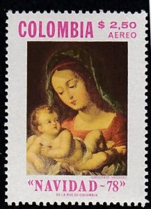 Colombia # C571, Virgin & Child by Unsquett, Mint NH