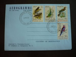 Postal History Aerogramme - Norfolk Island-Scott#127,130,134,139-First Day Cover