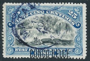 Belgian Congo, Sc #34, 25c Used