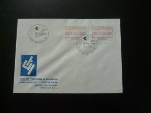ATM Frama stamps FDC Luxembourg 1992