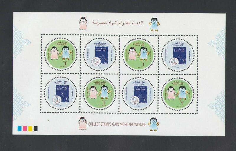 QATAR: Sc. 1004 /**11th GCC STAMP EXHIBITION **/ Sheet of 4 Sets / MNH.