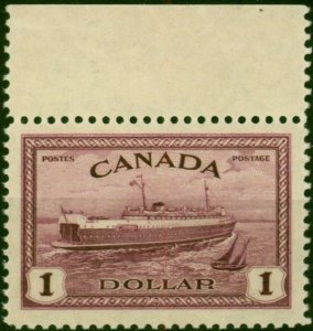 Canada 1946 $1 Purple SG406 Fine MNH