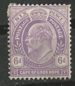 Cape Good Hope # 69  Edward VII  6d.   (1)  Unused NO GUM