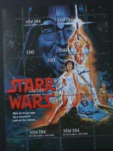 ​RUSSIA-AIbCHbI-1999-STAR WAR-BILL CLITON -HILLALI & LEWINSKI-MNH-SHEET-VF